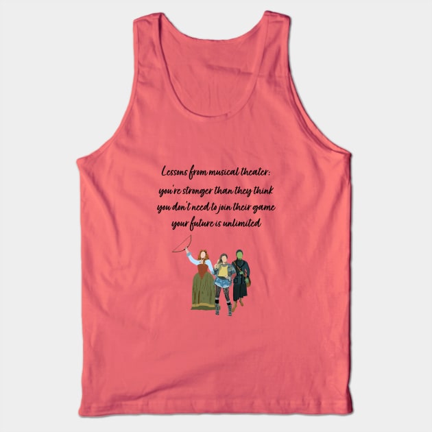 Lessons from Musical Theater - Bea, Janis, and Elphaba Tank Top by m&a designs